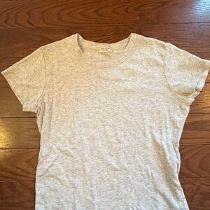 John Galt Brandy Melville Gray Cropped Baby Tee Size XS